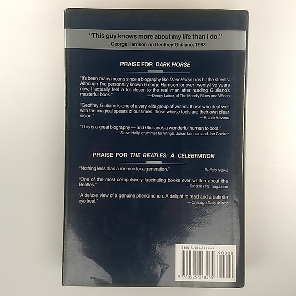 Dark Horse: The Private Life of George Harrison, Hardcover, First Printing '90 - Picture 3 of 13